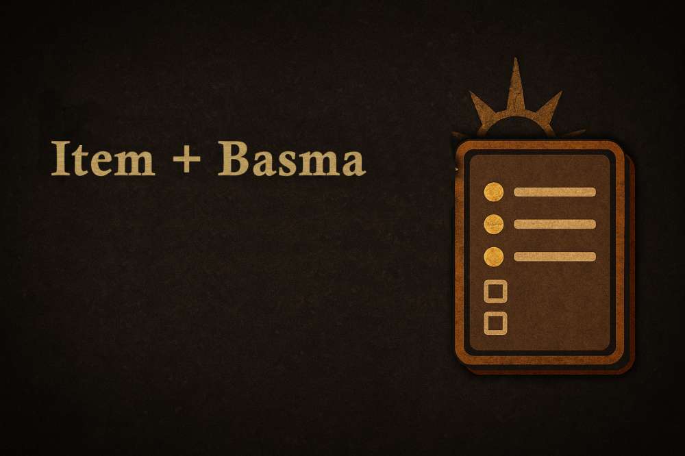 İtem + Basma Modülü